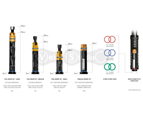 Мультитул LEZYNE DUAL INSERT KIT размер L, чёрный Y14
