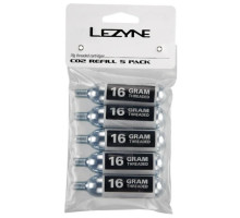 Балончики LEZYNE CO2 16G сріблястий Y13 5 штук