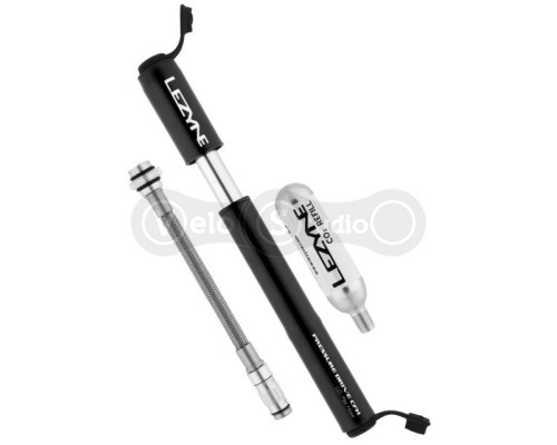 Насос Lezyne Pressure Drive CFH 120psi чёрный + насос CO2 16 грамм