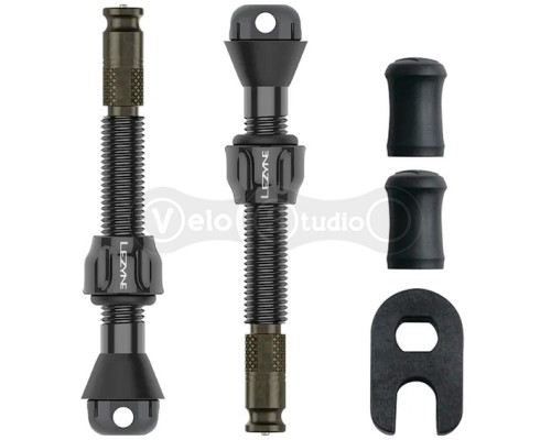 Ниппель для бескамерки Lezyne CLIK TLR Pro 44 мм Black - 2 штуки