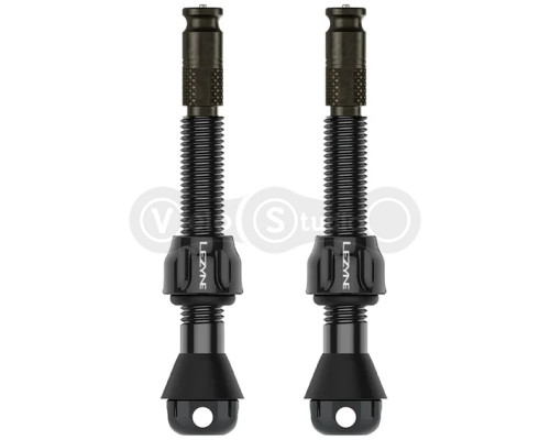 Ниппель для бескамерки Lezyne CLIK TLR Pro 44 мм Black - 2 штуки