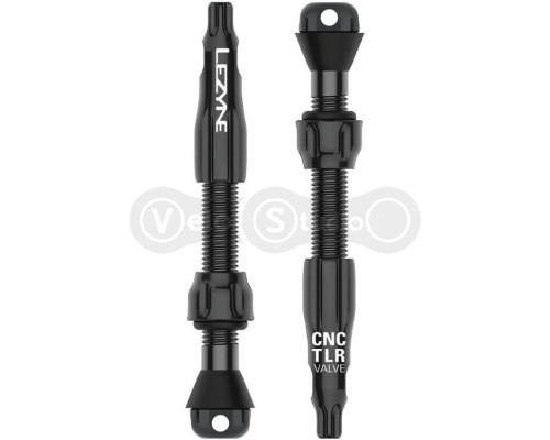 Ниппель для бескамерки Lezyne CNC Pro 44 мм чёрный Y19 - 2 штуки