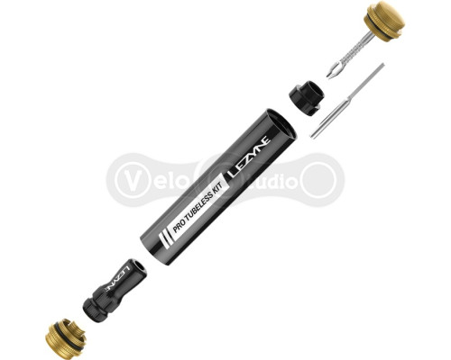 Набор для бескамерки с насосом СО2 LEZYNE PRO TUBELESS KIT, баллон СО2 20г, черный Y15
