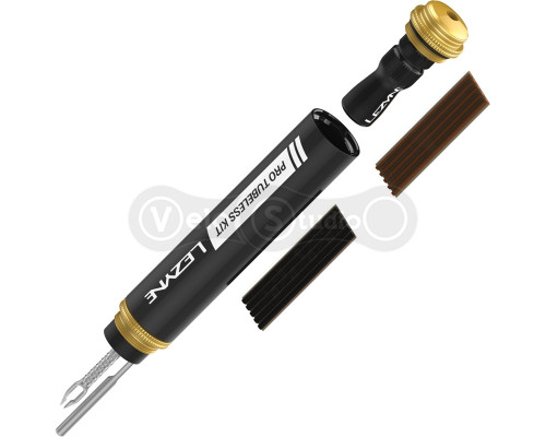 Набор для ремонта безкамерки с насосом СО2 LEZYNE PRO TUBELESS KIT чёрный Y15