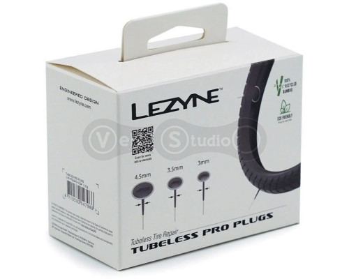 Набор для ремонта безкамерки LEZYNE TUBELESS PRO PLUGS чорний Y17
