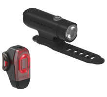 Комплект фари та мигалки Lezyne Classic Drive / KTV чорний 500/10 люмен Y13