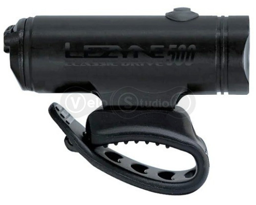 Передня фара LEZYNE CLASSIC DRIVE 500+ FRONT чорна матова 500 люмен Y17