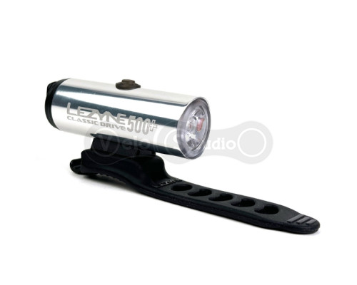 Передня фара LEZYNE CLASSIC DRIVE 500+ FRONT срібляста 500 люмен Y18
