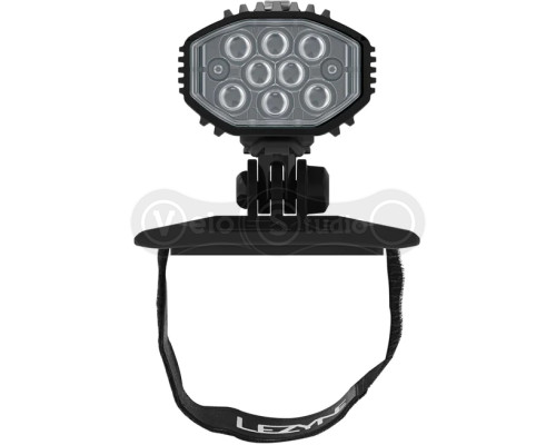Фара на шолом LEZYNE HELMET LITE DRIVE 1200+ FRONT чорна матова 1200 люмен Y18