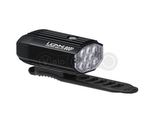 Передня фара LEZYNE MICRO DRIVE 800+ FRONT чорна матова 600 люмен Y17
