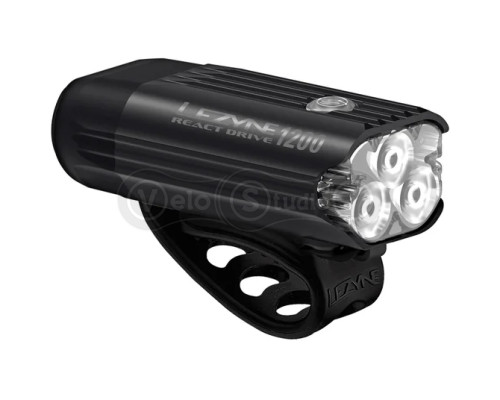 Комплект фара и мигалка с радаром Lezyne Radar React чёрный 1000/250 люмен Y19