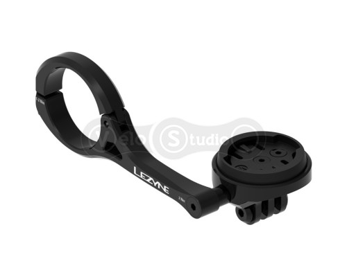 Кріплення Lezyne для GPS-навігатора Garmin/Wahoo з кріпленням для GoPro на кермо чорне Y18