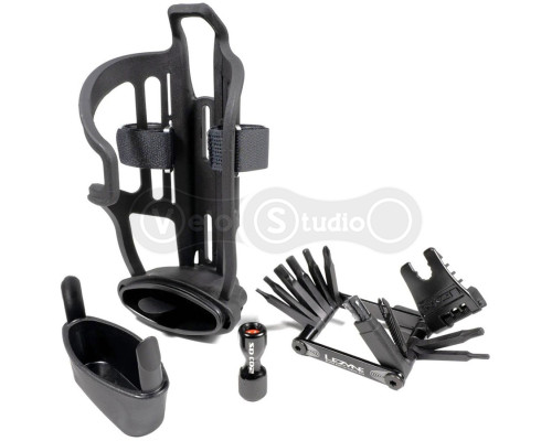 Прапоротримач Lezyne Tubeles Flow Storage з мультитулом V PRO 17 чорний Y14