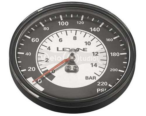 Манометр LEZYNE 220 PSI GAUGE 3.5 сріблястий 220PSI Y13