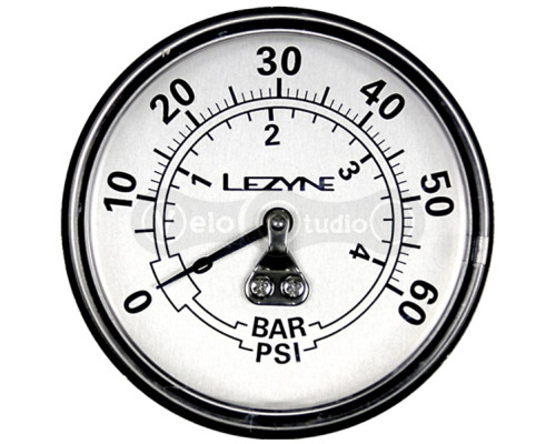 Манометр LEZYNE 60 PSI GAGUE 2.5 сріблястий 60PSI Y13