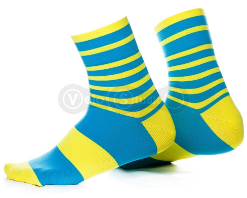 Шкарпетки ONRIDE Foot Free Size жовто-блакитні