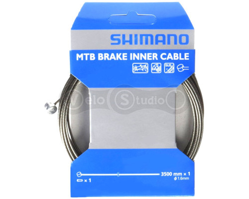 Трос тормозной Shimano 3500Х1.6мм для тандемов MTB, нержавейка