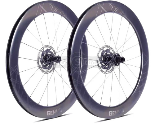 Комплект коліс ERE GENUS II AE65 CARBON, Road 28, 100x12/142x12, CL, HG11, tubeless