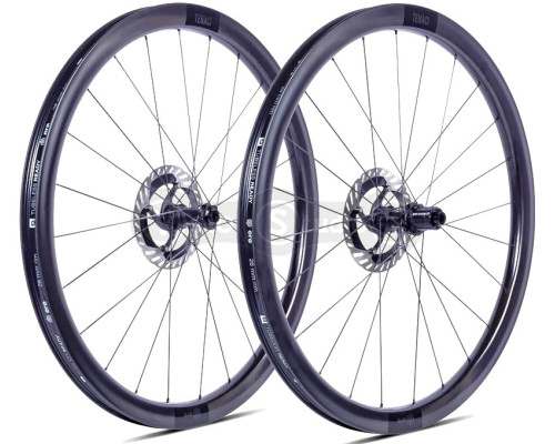 Комплект колёс ERE TENACI GA40 CARBON, Gravel 700c, 100x12/142x12, CL, HG11, tubeless