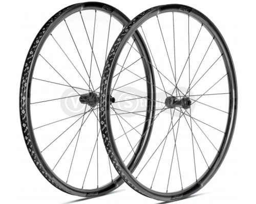 Комплект колёс ERE TENACI GT25 CARBON, Gravel 700c, 100x12/142x12, CL, HG11, tubeless