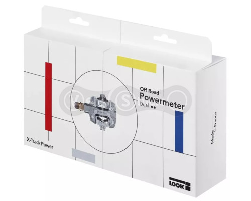 Педалі Look X-TRACK POWER DUAL, вимірювач потужності, сріблясті