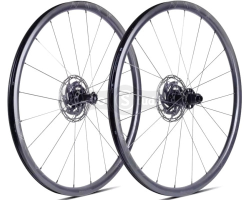 Комплект колёс ERE TENACI GT25 CARBON, Gravel 700c, 100x12/142x12, CL, MS12, tubeless