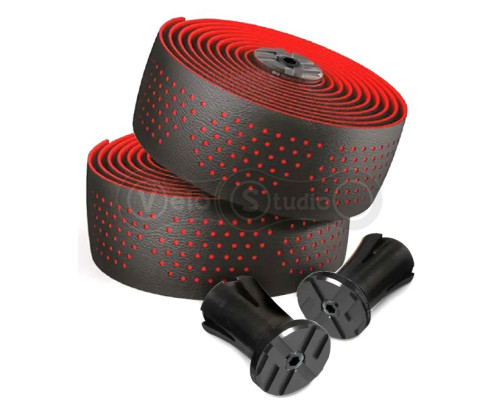 Обмотка керма ERE GENUS, 3мм, Gel+Microfiber, чорно-червона