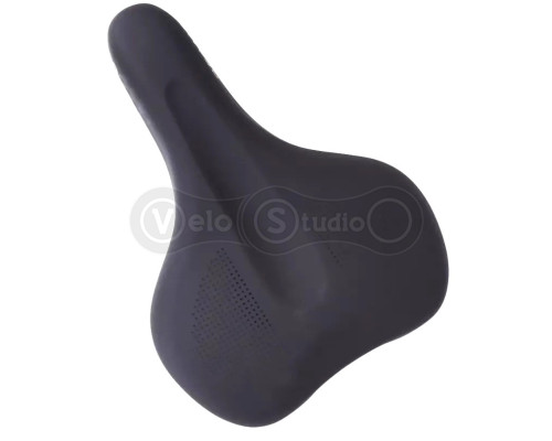 Седло Green Cycle GCS-2601, 270мм x 190мм, стальные рейлы, черное