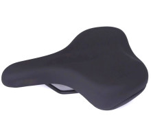 Седло Green Cycle GCS-2601, 270мм x 190мм, стальные рейлы, черное