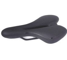 Седло Green Cycle GCS-2605, 280мм x 160мм, стальные рейлы, черное