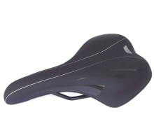 Седло Green Cycle GCS-2607, 280мм x 175мм, стальные рейлы, черное