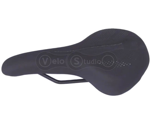 Сідло Green Cycle GCS-2608, 280мм x 165мм, сталеві рейли, чорне