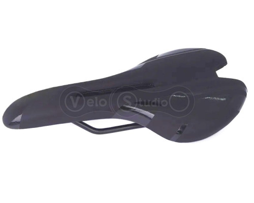 Сідло Green Cycle GCS-2610, 285мм x 150мм, сталеві рейли, чорне