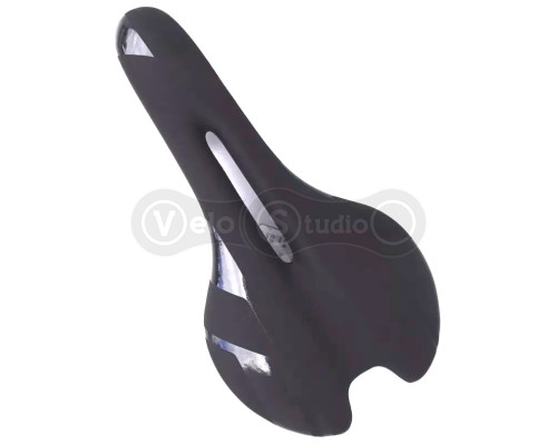 Сідло Green Cycle GCS-2610, 285мм x 150мм, сталеві рейли, чорне