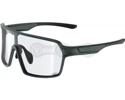 Велоокуляри Green Cycle HUSH з фотохромною лінзою, темно-зелені