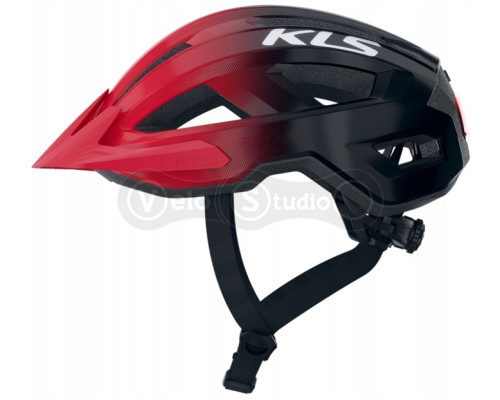 Вело шолом KLS Daze Lumio з мигалкою (USB Type-C), червоний S/M (52-55см)