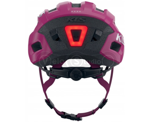 Вело шолом KLS Daze Lumio з мигалкою (USB Type-C), рожевий M/L (55-58см)