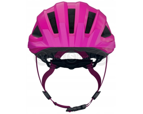 Вело шолом KLS Daze Lumio з мигалкою (USB Type-C), рожевий M/L (55-58см)