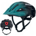 Вело шолом KLS Daze Lumio з мигалкою (USB Type-C), синьо-зелений S/M (52-55см)