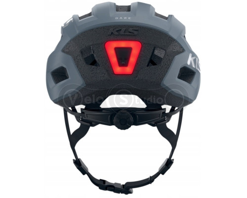 Вело шолом KLS Daze Lumio з мигалкою (USB Type-C), сірий S/M (52-55см)