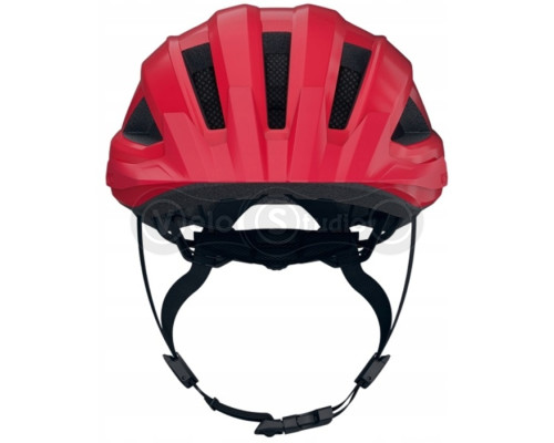Вело шолом KLS Daze Lumio з мигалкою (USB Type-C), червоний M/L (55-58см)