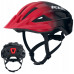 Вело шолом KLS Daze Lumio з мигалкою (USB Type-C), червоний M/L (55-58см)
