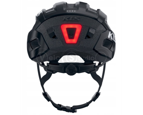 Вело шлем KLS Daze Lumio с мигалкой (USB Type-C), красный L/XL (58-61см)