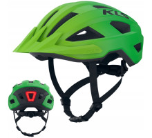 Вело шолом KLS Daze Lumio з мигалкою (USB Type-C), зелений M/L (55-58см)