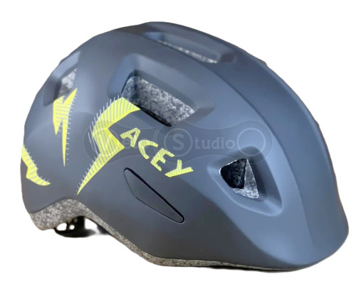 Детский велошлем KLS Acey 022 черный XS (45-49cм)