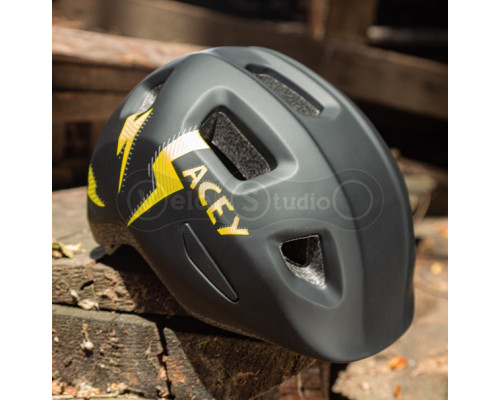 Детский велошлем KLS Acey 022 черный XS (45-49cм)