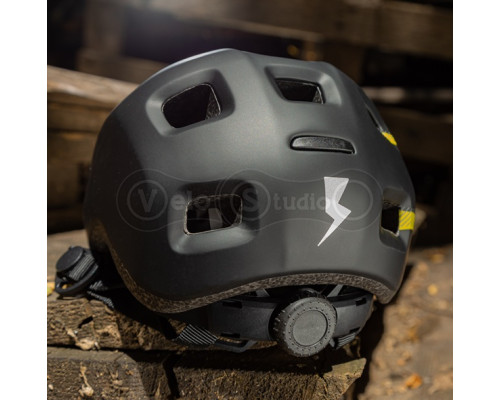 Детский велошлем KLS Acey 022 черный XS (45-49cм)