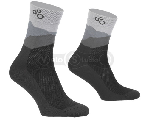 Вело шкарпетки ONRIDE Mount чорно-сірі Free Size