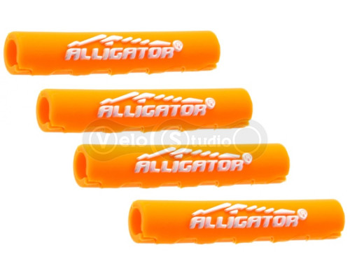 Защита рамы от трения Alligator Sawtooth 4 мм оранжевая, уп 4 штуки