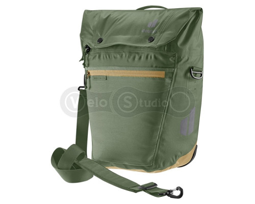 Велосумка на багажник DEUTER Mainhattan 17+10 цвет 2615 khaki-clay